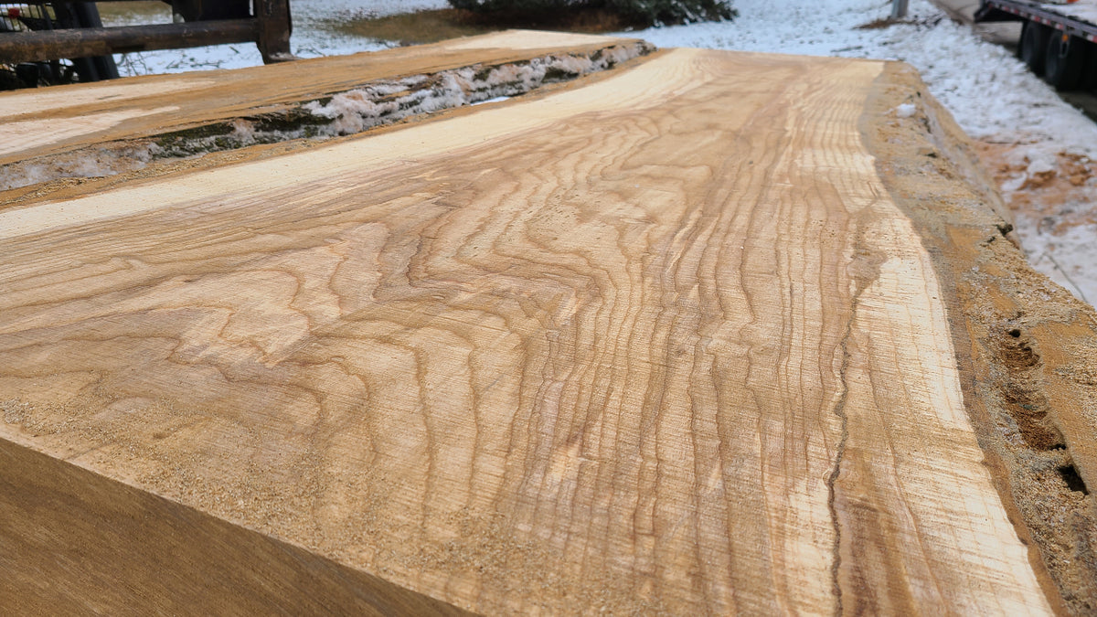 Ash Slab 103"x23"-40"x2.5"