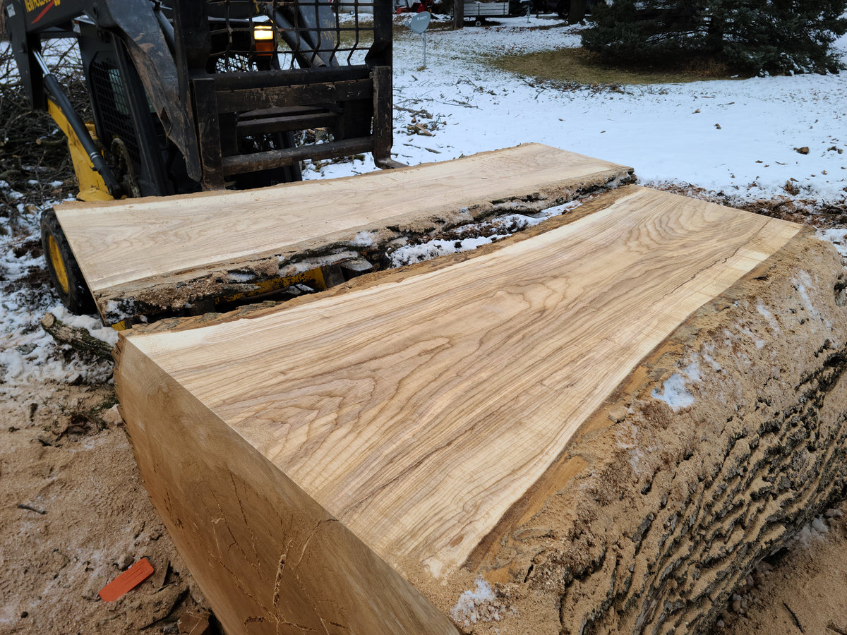 Ash Slab 103"x29"-43"x2.5"