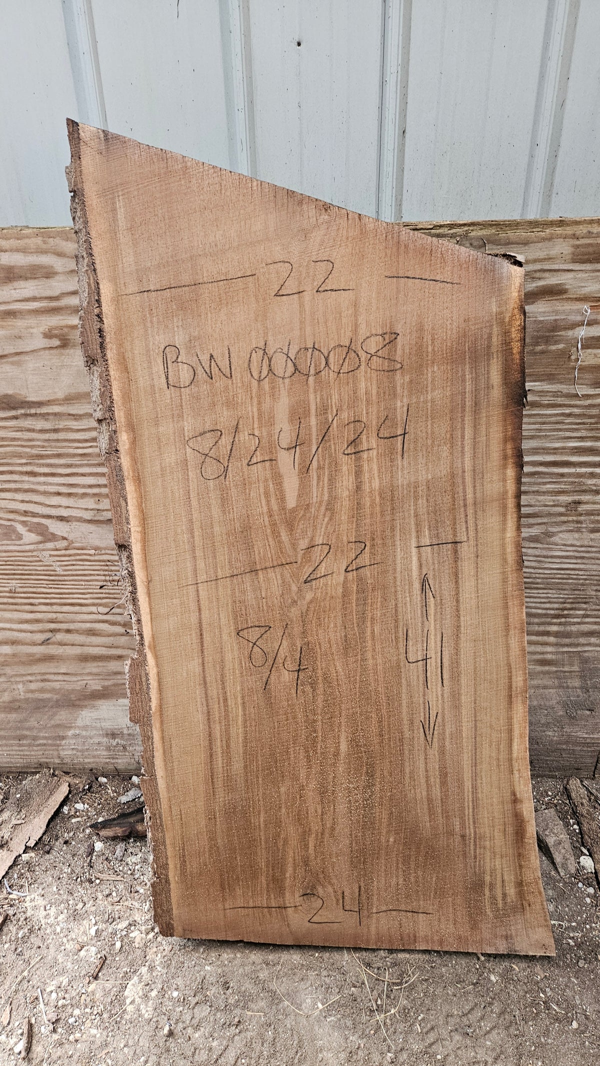 Black Walnut Live Edge Slab 41"x22"-24"x2"