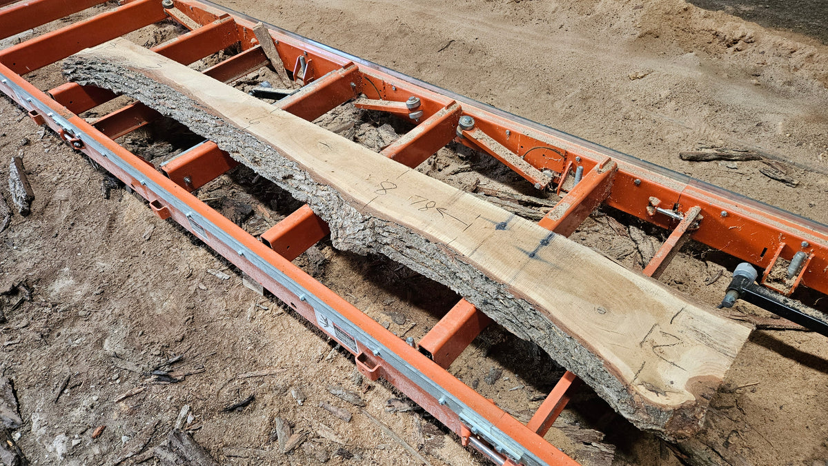 Bur Oak Mantle 104"x8"-13"x3"