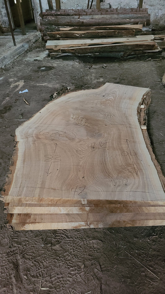Ash Slab 83"-94"x43"-52"x1.5"