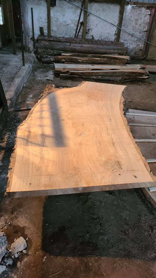 Ash Slab 85"-94"x31"-50"x2.5"