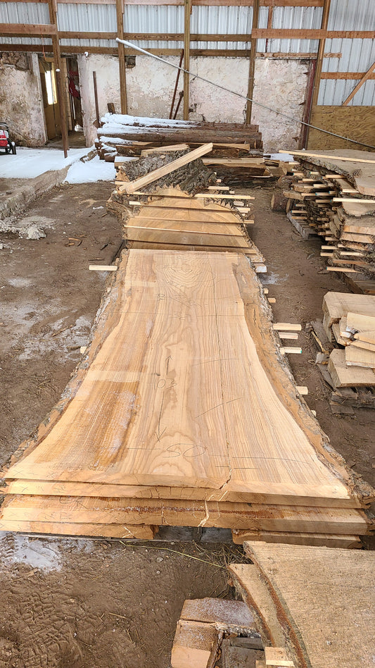 Ash Slab 103"x32"-50"x2.5"